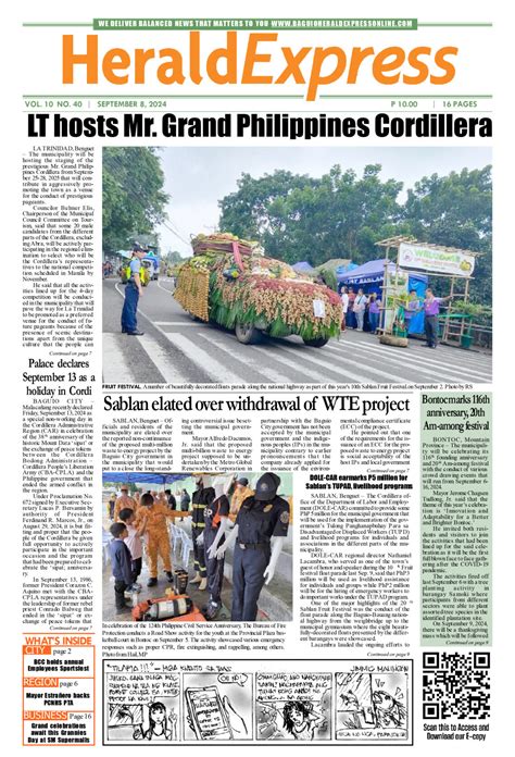 herald express baguio|Baguio Herald Express Revamped Homepage 2024 .